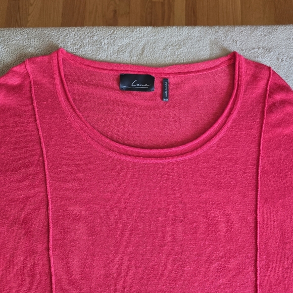 Line linen blend short sleeve lightweight sweater size medium - Picture 5 of 13